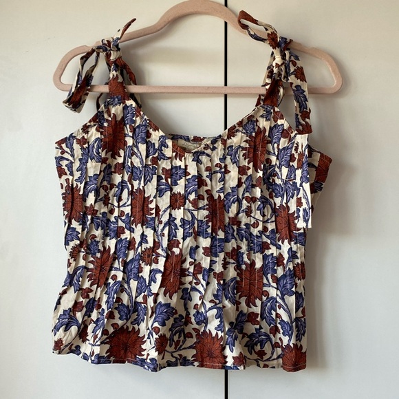 Anthropologie floral tank top - Picture 1 of 3